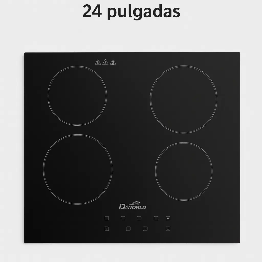 [KT-CYJ1] ESTUFA ELECTRICA EMPOTRABLE TOPE CRISTAL 4 HORN 110V 